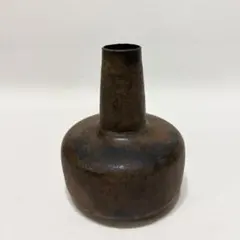 インド アンティーク】プリミティブ 木製 花器 25cm 民藝 原木 置物