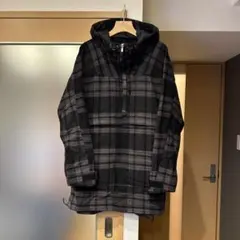 完売】Elanque チェックアノラックジャケット グレー - メルカリ