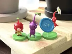 ピクミンチョコエッグ シークレット、赤、紫