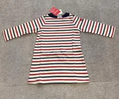 90cm ミキハウス　ボーダー　ワンピース　チュニック　女の子