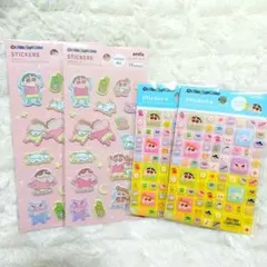 クレヨンしんちゃん タイルシール　ふわふわシール4シートセット