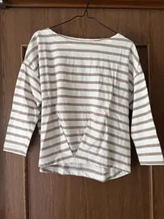 【値下げ】SM2 サマンサモスモス　ストライプ 七分袖 Tシャツ