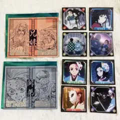 鬼滅の刃 二つ折りチェキ風ブロマイド ＆ シール列伝 立志編 合計10点セット