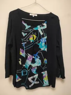 a33 B レオナール LEONARD ロングセーター ニット 42 2025年最新