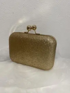 最終値下げ‼️パーティーバッグ　ゴールド　ラメ　結婚式　卒業式