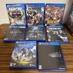 PS4ソフト 8本セット FF7リメイク/デトロイト/ブラッドボーン/ホライゾン