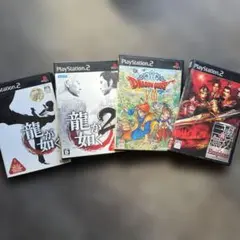 PS2 ゲーム4本セット 龍が如く ドラゴンクエストVIII