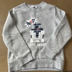 KOE キッズ　裏起毛トレーナー　スターウォーズ　R2-D2 120