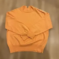 【新品・未使用】SHIPS オレンジ ボタン付き セーター