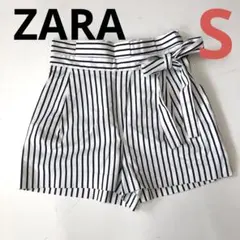 z-51 ZARA ストライプ ❣️リボン付きショートパンツ