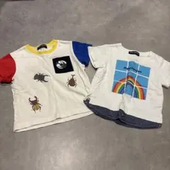 moujonjon トップス2点　半袖　80