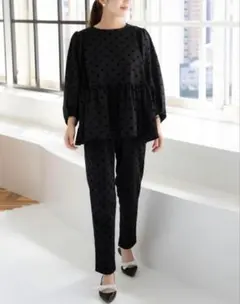 フロッキードット シャツ