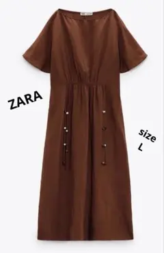 ZARA 半袖　ワンピース　Lサイズ　大きめサイズ