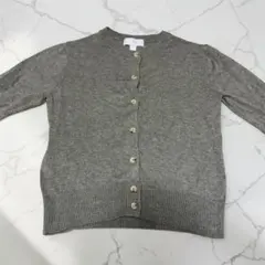 H&M グレー ボタン付き ニットカーディガン