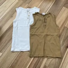H&M コットン タンクトップ 2枚セット 92cm