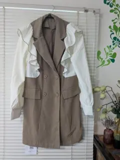 loin nuit（ロワンニュイ）の「sheer color scheme frill jacket