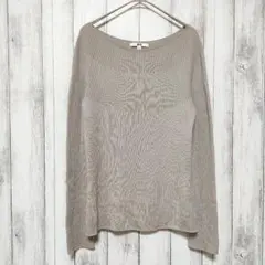 UNIQLO ユニクロ (L)　3Dリブボートネックセーター