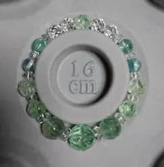 天然石 ブレスレット ☆ ミントカラーフローライト B