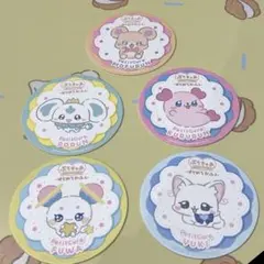 ぷちきゅあ カフェ コースター セット モフルン ポルン フワ ユキ クルルン