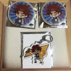 爆転シュートベイブレード 大地 缶バッジ&アクキー3点セット