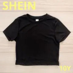 SHEIN 半袖Tシャツ　トップス　黒　ブラック　140 キッズ　女の子　新品のサムネイル