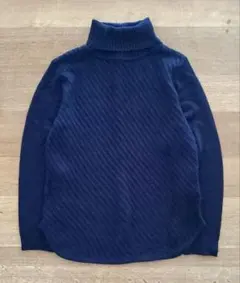 ⭐在庫大処分セール⭐タートルネック ニット 長袖　ブラック　Ｌサイズ即日発送。。