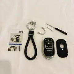 【新品】スマートキーケース 3ボタン ブラック シルバー キーカバー シンプル