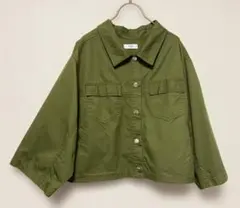 Lui's FEMME ルイス　ショート シャツ ジャケット 　カーキ　サイズFのサムネイル