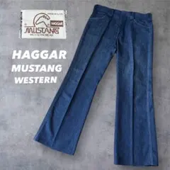 70s 80s HAGGAR MUSTANG WESTERN デニムスラックスのサムネイル
