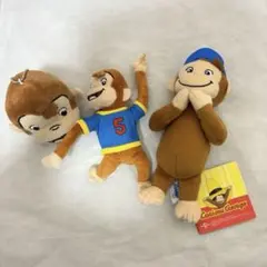 おさるのジョージ キーホルダー 3個セット まとめ売り