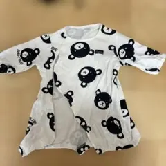 クマ柄ロンパース 68〜70cm