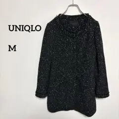 ユニクロWool Collection ノーカラージャケット M c759③