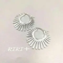 No. E15　シルバー リング ピアス フープピアス S925メッキ