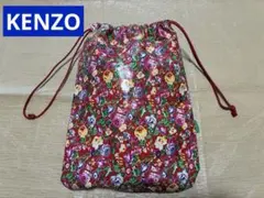 KENZO 花柄 巾着 赤のサムネイル