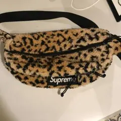 美品 Supreme レオパード柄 ミニドラム メッシュ ショルダーバッグ