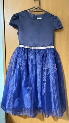 キャサリンコテージ ネイビー ビジュー付き 子ども用ドレス