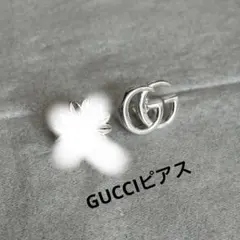GUCCI 花モチーフ ピアス(片耳用) SV925 GUCCI（グッチ） ダブルG スタッズ ピアス フラワー ブルートパーズ