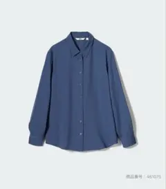 UNIQLO レーヨンブラウス　ブルー