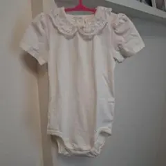 H&M レース付き襟ロンパース 約90cm