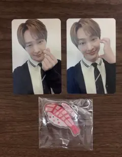 オニュ ONEW MAKESTARサイン会限定トレカ2枚 お寿司 キーホルダー