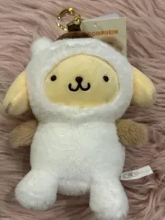 ポムポムプリン マフィン着ぐるみ マスコットホルダー 大好きなお友だちといっしょ