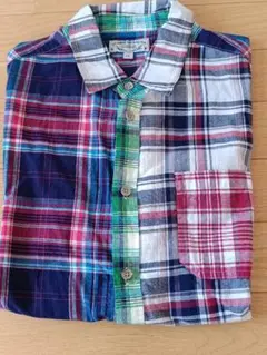 チェック柄 半袖シャツ