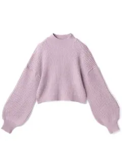 新品　GRL グレイル モックネックボリュームスリーブニットトップス