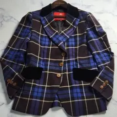 美品　ヴィヴィアンウエストウッド　ラブジャケット　タータンチェック　ベロア　03 美品 ヴィヴィアンウエストウッド ラブジャケット タータンチェック