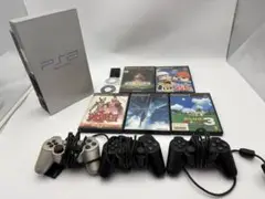 【動作未確認】PlayStation 2 本体 コントローラー3個 ソフトセット