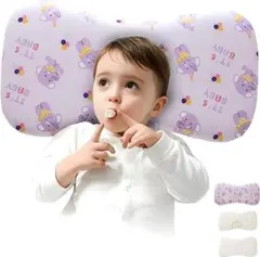 ベビーまくら 通気まくら 枕カバー付き 快眠 寝ハゲ対策