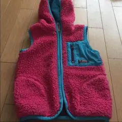 エックスガール  4T  ボアベスト  ピンク