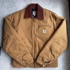 カーハート　デトロイトジャケット　ベージュ　usa製　S 希少サイズ　極美品