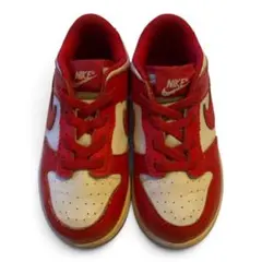 NIKE ナイキ DUNK LOW ダンクロー キッズ スニーカー 赤 白 15