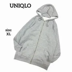 ユニクロ UNIQLO ボア パーカー ジップアップ アウター 厚手 XL
